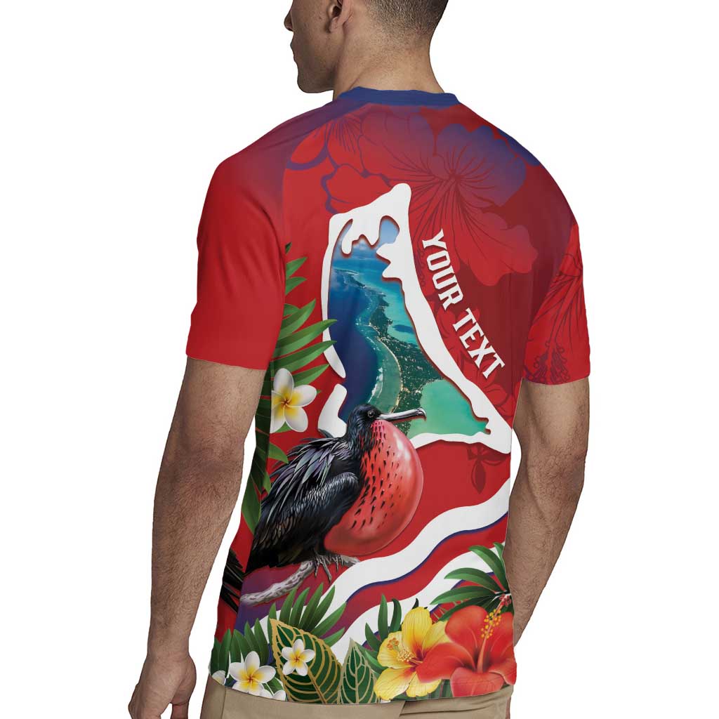 Personalised Kiribati Tarawa Atoll Rugby Jersey Frigate Bird With Map Tropical Style LT14 - Polynesian Pride