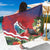 Personalised Kiribati Tarawa Atoll Sarong Frigate Bird With Map Tropical Style