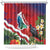 Personalised Kiribati Tarawa Atoll Shower Curtain Frigate Bird With Map Tropical Style