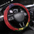 Kiribati Tarawa Atoll Steering Wheel Cover Frigate Bird With Map Tropical Style