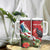 Personalised Kiribati Tarawa Atoll Tumbler With Handle Frigate Bird With Map Tropical Style