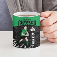 New Zealand and Ireland Rugby Ceramic Mug Chicago 2025 Go All Black Shamrocks LT14 - Polynesian Pride