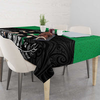 New Zealand and Ireland Rugby Tablecloth Chicago 2025 Go All Black Shamrocks LT14 - Polynesian Pride