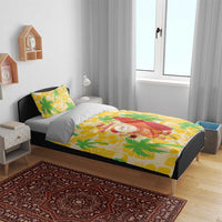 Aloha Hawaii Christmas Bedding Set Mele Kalikimaka Funny Santa Palaka Quilt Motifs LT14 - Polynesian Pride