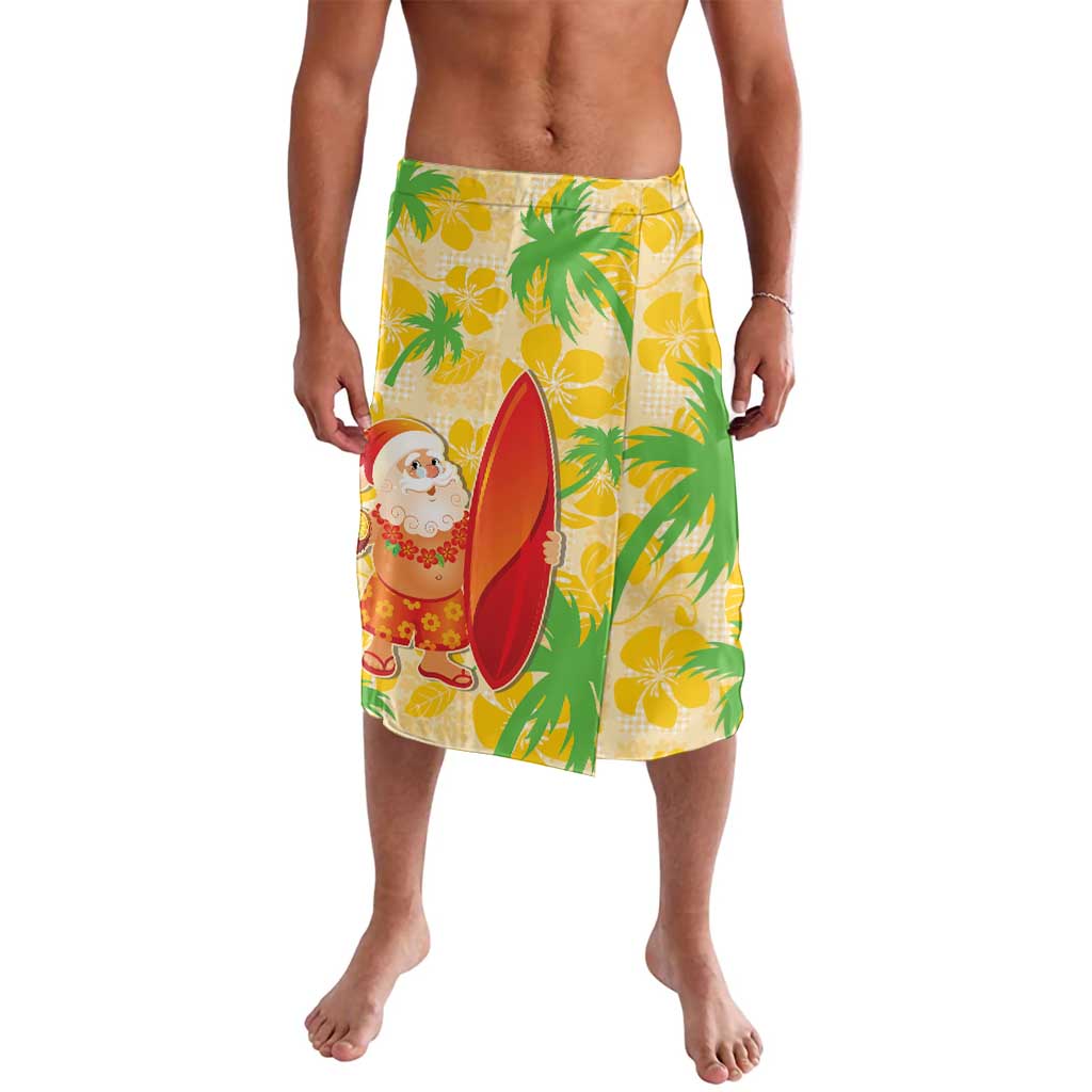 Aloha Hawaii Christmas Lavalava Mele Kalikimaka Funny Santa Palaka Quilt Motifs LT14 Yellow - Polynesian Pride
