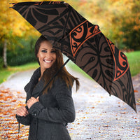 Polynesia Leukemia Awareness Month Umbrella Warrior Butterfly Polynesian Orange Ribbon LT14 - Polynesian Pride