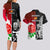 New Zealand And England Rugby Couples Matching Long Sleeve Bodycon Dress and Hawaiian Shirt 2023 World Cup All Black Combine Red Roses LT14 - Polynesian Pride