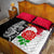 New Zealand And England Rugby Quilt Bed Set 2023 World Cup All Black Combine Red Roses LT14 - Polynesian Pride