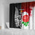 New Zealand And England Rugby Shower Curtain 2023 World Cup All Black Combine Red Roses LT14 - Polynesian Pride