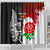 New Zealand And England Rugby Shower Curtain 2023 World Cup All Black Combine Red Roses LT14 - Polynesian Pride