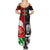 New Zealand And England Rugby Summer Maxi Dress 2023 World Cup All Black Combine Red Roses LT14 - Polynesian Pride