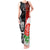 New Zealand And England Rugby Tank Maxi Dress 2023 World Cup All Black Combine Red Roses LT14 Women Black - Polynesian Pride