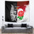 New Zealand And England Rugby Tapestry 2023 World Cup All Black Combine Red Roses LT14 - Polynesian Pride