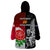 New Zealand And England Rugby Wearable Blanket Hoodie 2023 World Cup All Black Combine Red Roses LT14 - Polynesian Pride