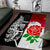 Custom New Zealand And England Rugby Area Rug 2023 World Cup All Black Combine Red Roses LT14 Black - Polynesian Pride