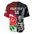 Custom New Zealand And England Rugby Baseball Jersey 2023 World Cup All Black Combine Red Roses LT14 - Polynesian Pride