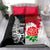 Custom New Zealand And England Rugby Bedding Set 2023 World Cup All Black Combine Red Roses LT14 - Polynesian Pride