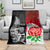 Custom New Zealand And England Rugby Blanket 2023 World Cup All Black Combine Red Roses LT14 - Polynesian Pride