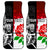 Custom New Zealand And England Rugby Car Mats 2023 World Cup All Black Combine Red Roses LT14 Black - Polynesian Pride