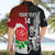 Custom New Zealand And England Rugby Hawaiian Shirt 2023 World Cup All Black Combine Red Roses LT14 - Polynesian Pride