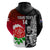 Custom New Zealand And England Rugby Hoodie 2023 World Cup All Black Combine Red Roses LT14 - Polynesian Pride