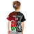 Custom New Zealand And England Rugby Kid T Shirt 2023 World Cup All Black Combine Red Roses LT14 - Polynesian Pride