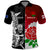 Custom New Zealand And England Rugby Polo Shirt 2023 World Cup All Black Combine Red Roses LT14 Black - Polynesian Pride