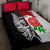 Custom New Zealand And England Rugby Quilt Bed Set 2023 World Cup All Black Combine Red Roses LT14 - Polynesian Pride