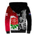 Custom New Zealand And England Rugby Sherpa Hoodie 2023 World Cup All Black Combine Red Roses LT14 - Polynesian Pride