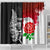 Custom New Zealand And England Rugby Shower Curtain 2023 World Cup All Black Combine Red Roses LT14 - Polynesian Pride