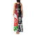 Custom New Zealand And England Rugby Tank Maxi Dress 2023 World Cup All Black Combine Red Roses LT14 - Polynesian Pride