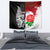 Custom New Zealand And England Rugby Tapestry 2023 World Cup All Black Combine Red Roses LT14 - Polynesian Pride