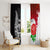 Custom New Zealand And England Rugby Window Curtain 2023 World Cup All Black Combine Red Roses LT14 - Polynesian Pride