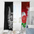 Custom New Zealand And England Rugby Window Curtain 2023 World Cup All Black Combine Red Roses LT14 - Polynesian Pride