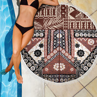 Bula Fiji Beach Blanket Unique Masi Tapa Pattern LT14 - Wonder Print Shop