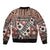 Bula Fiji Bomber Jacket Unique Masi Tapa Pattern LT14 - Polynesian Pride