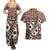 Bula Fiji Couples Matching Summer Maxi Dress and Hawaiian Shirt Unique Masi Tapa Pattern LT14 - Polynesian Pride