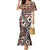 Bula Fiji Family Matching Mermaid Dress and Hawaiian Shirt Unique Masi Tapa Pattern LT14 Mom's Dress Brown - Polynesian Pride