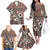 Bula Fiji Family Matching Off Shoulder Long Sleeve Dress and Hawaiian Shirt Unique Masi Tapa Pattern LT14 - Polynesian Pride