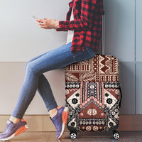 Bula Fiji Luggage Cover Unique Masi Tapa Pattern LT14 - Polynesian Pride