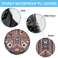 Bula Fiji Spare Tire Cover Unique Masi Tapa Pattern LT14 - Polynesian Pride