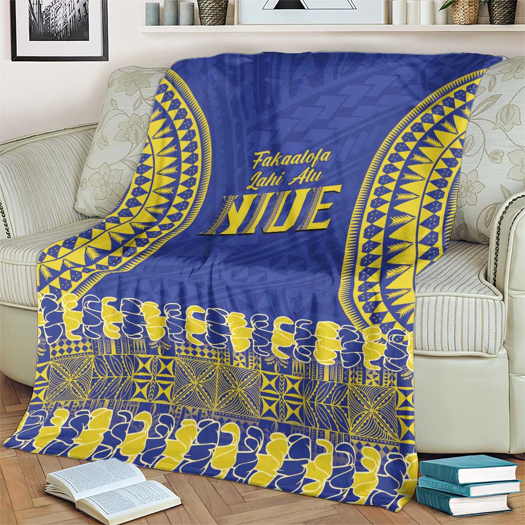 Fakaalofa Lahi Atu Niue Blanket Siapo Pattern With Puakenikeni LT14 - Polynesian Pride