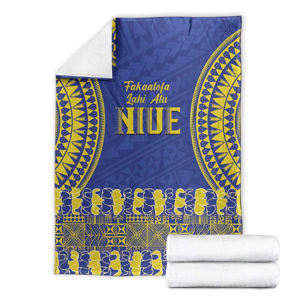 Fakaalofa Lahi Atu Niue Blanket Siapo Pattern With Puakenikeni LT14 - Polynesian Pride