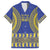 Fakaalofa Lahi Atu Niue Family Matching Off Shoulder Short Dress and Hawaiian Shirt Siapo Pattern With Puakenikeni