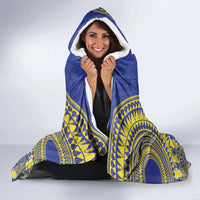 Fakaalofa Lahi Atu Niue Hooded Blanket Siapo Pattern With Puakenikeni LT14 - Polynesian Pride