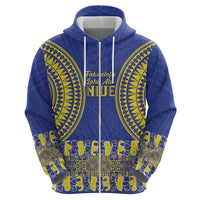 Fakaalofa Lahi Atu Niue Hoodie Siapo Pattern With Puakenikeni LT14 - Polynesian Pride