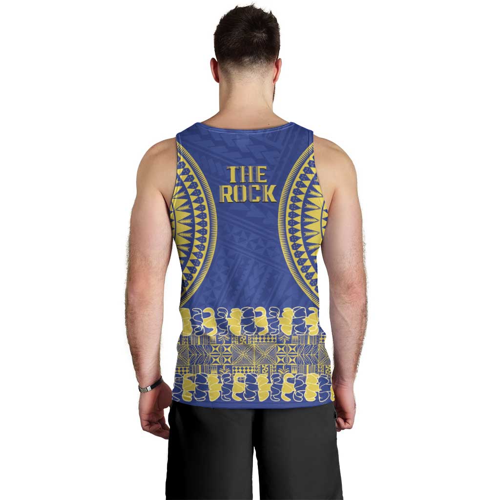 Fakaalofa Lahi Atu Niue Men Tank Top Siapo Pattern With Puakenikeni LT14 - Polynesian Pride