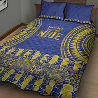 Fakaalofa Lahi Atu Niue Quilt Bed Set Siapo Pattern With Puakenikeni LT14 - Polynesian Pride