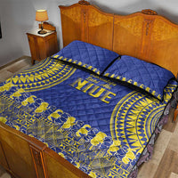 Fakaalofa Lahi Atu Niue Quilt Bed Set Siapo Pattern With Puakenikeni LT14 - Polynesian Pride
