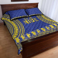Fakaalofa Lahi Atu Niue Quilt Bed Set Siapo Pattern With Puakenikeni LT14 - Polynesian Pride